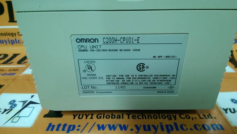 OMRON C200H-CPU01-E CPU UNIT MODULE - PLC DCS SERVO Control MOTOR